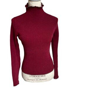 Gorgeous Stretchy Mock Turtleneck Sweater - Size XS